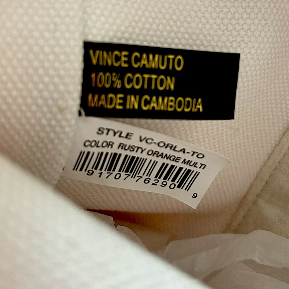 VINCE CAMUTO Orla Large Tie-Dye Canvas Structured Tote Handbag--NWT - Picture 11 of 14